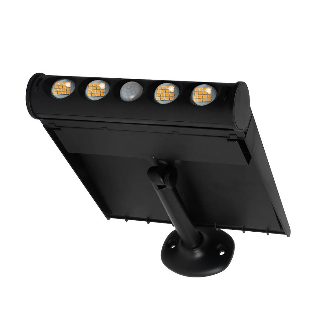 Aplique solar LED Tombua con sensor movimiento y crepuscular 8W 4000K Negro