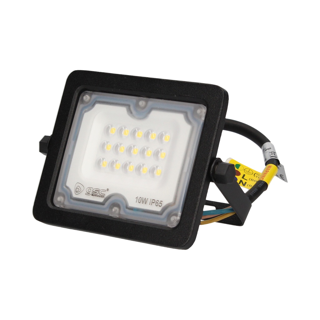 Proyector aluminio LED 10W 4000K IP65 Negro