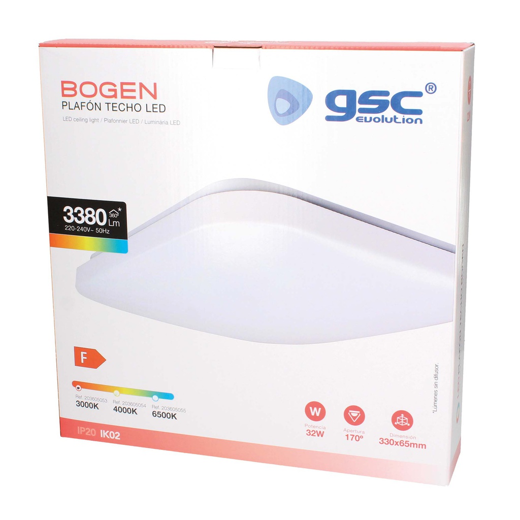 Plafón techo LED Bogen 32W 3000K