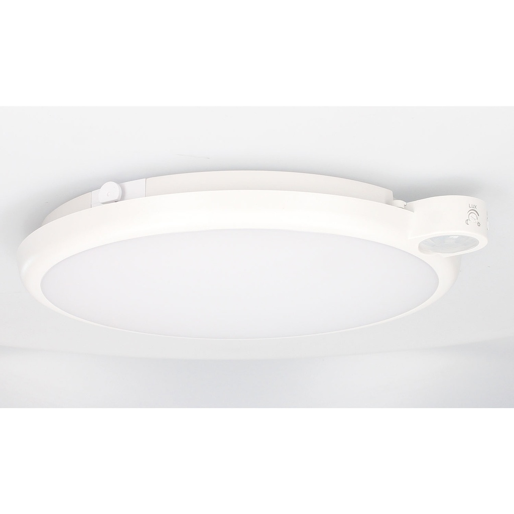 Plafón techo LED Kamina con sensor movimiento y crepuscular 20W 4000K