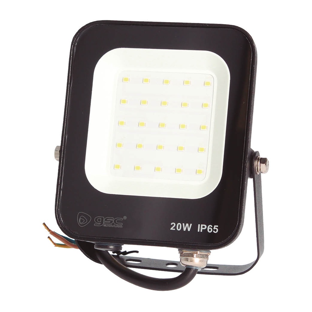 Proyector LED Serie Tandur 20W 6500K IP65 Negro