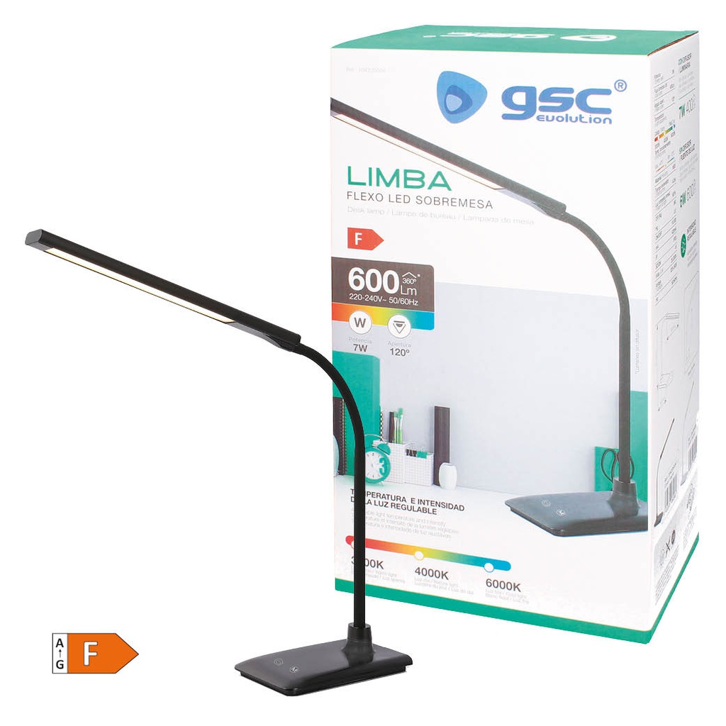 Flexo LED Limba 7W Negro