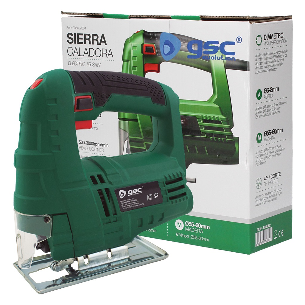 Sierra caladora eléctrica 3000 rpm 500W