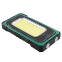 Linterna solar LED COB recargable 360lm - 6u caja exp