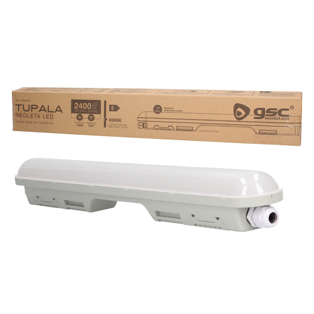 Regleta LED Tupala 18W 6500K IP65