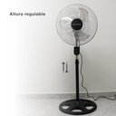 Ventilador metálico de pie con mando 50cm 70W