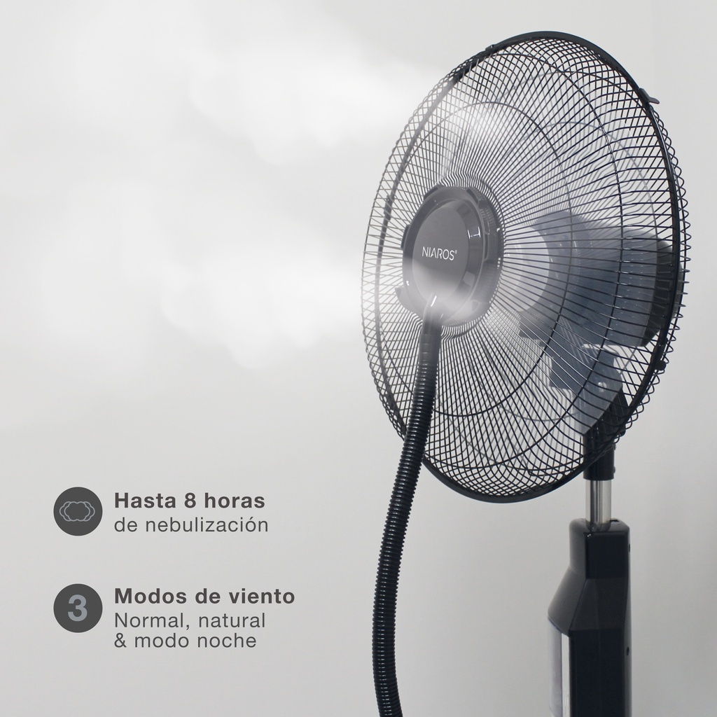 Ventilador vaporizador de pie 43cm 70W