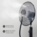 Ventilador vaporizador de pie 43cm 70W