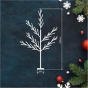 Árbol decorativo LED Cumia 60cm 3xAA Negro