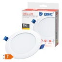 Downlight empotrable LED redondo Belur 9W 4000K Blanco