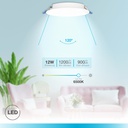 Downlight empotrable LED redondo Belur 12W 6500K Blanco