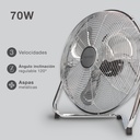 Ventilador metalico de suelo 40cm 70W