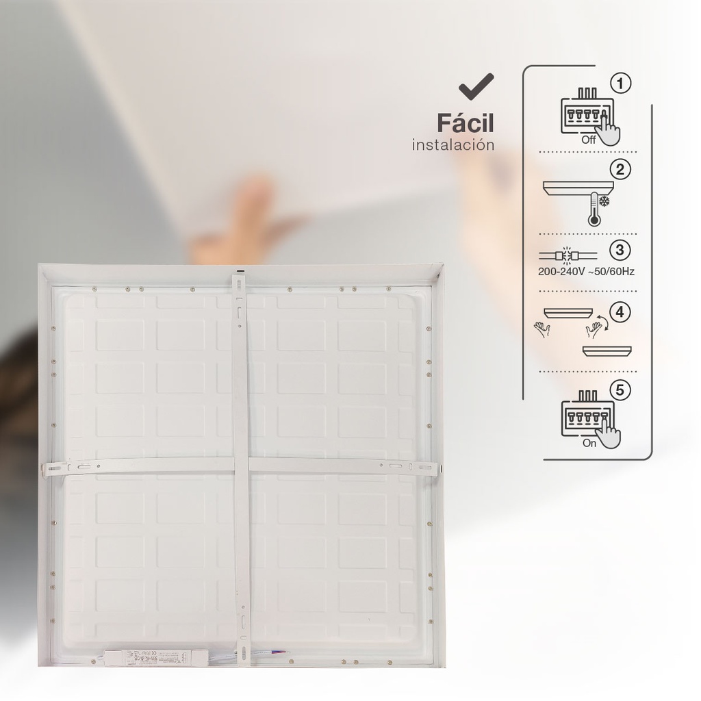 Panel superficie LED Borma 40W 6000K Blanco