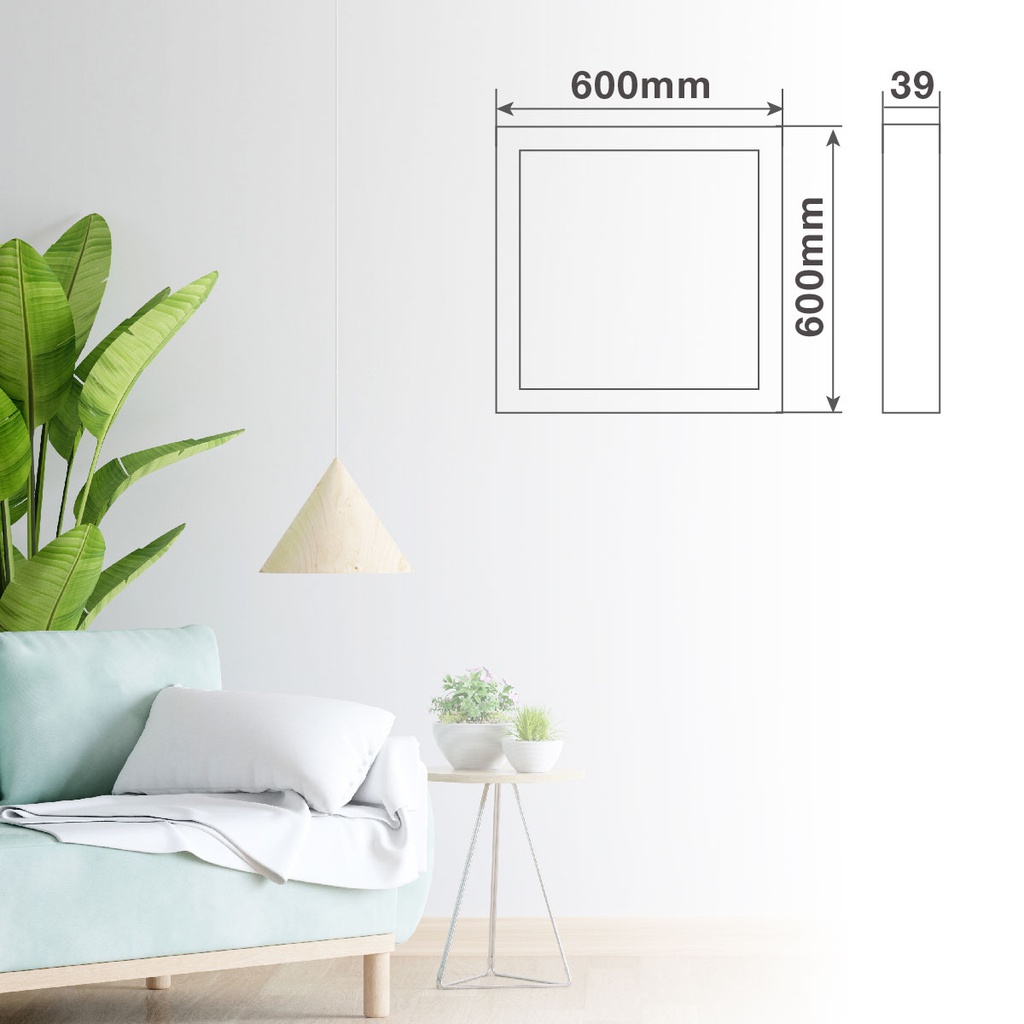 Panel superficie LED Borma 40W 6000K Blanco