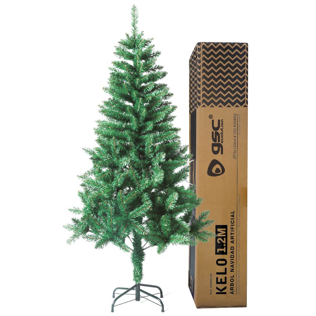 Árbol de navidad artificial Kelo 1,2M 220 ramas