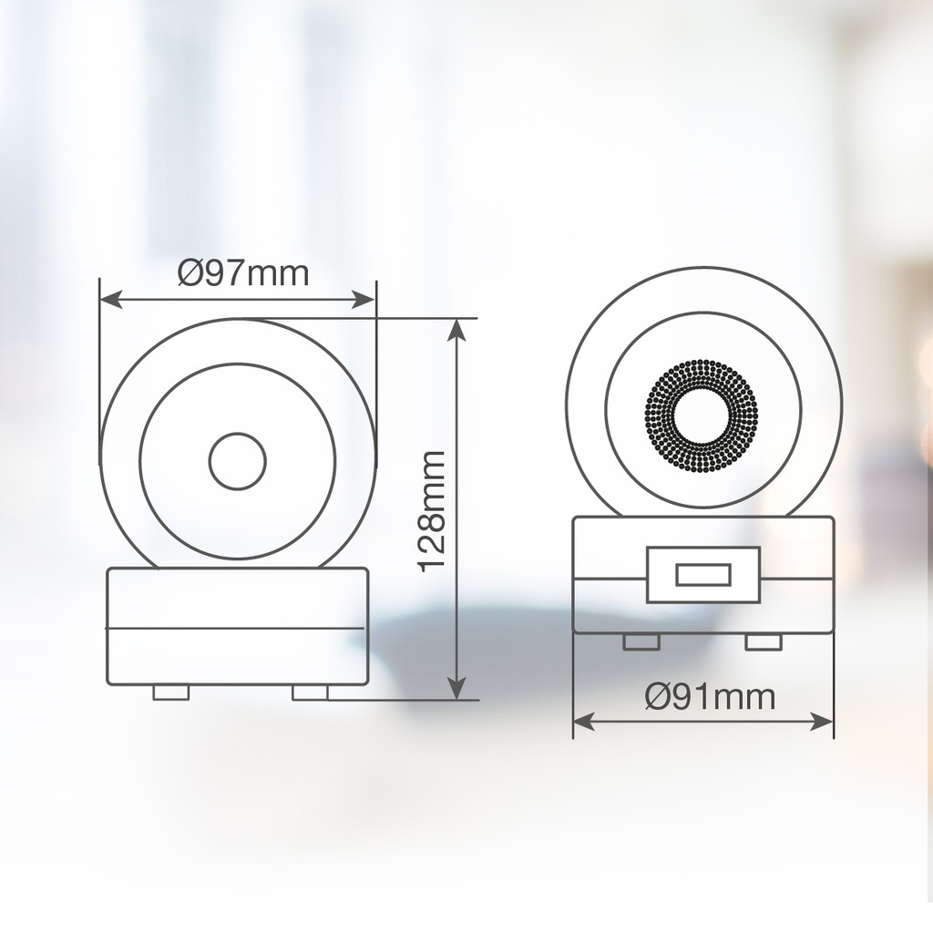 Cámara inteligente Calunda vía wifi 1080P-2MP