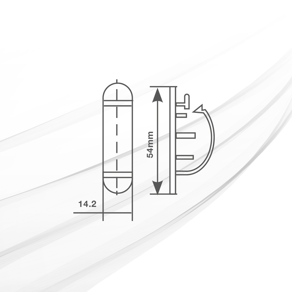 Pack 100u abrazaderas adhesivas para cable 3 orificios