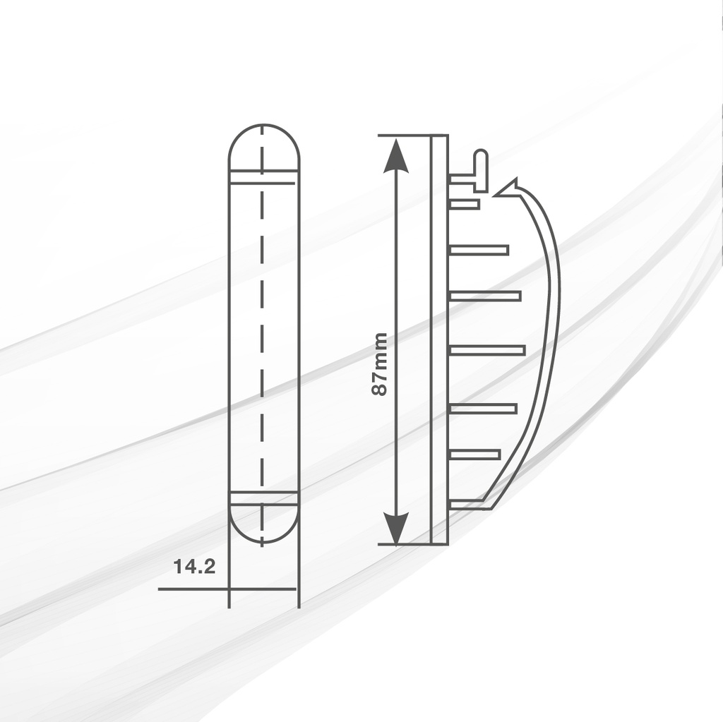 Pack 100u abrazaderas adhesivas para cable 6 orificios