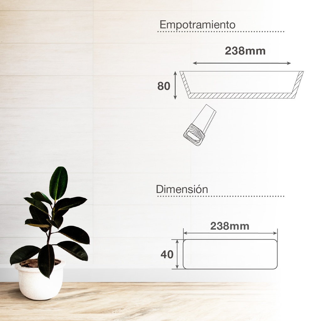 Luminaria LED de emergencia Marang 1.5W