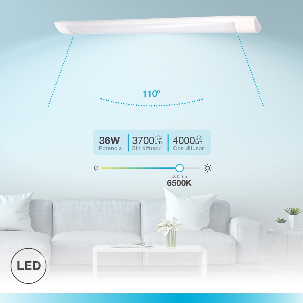 Regleta LED Bame 36W 6000K