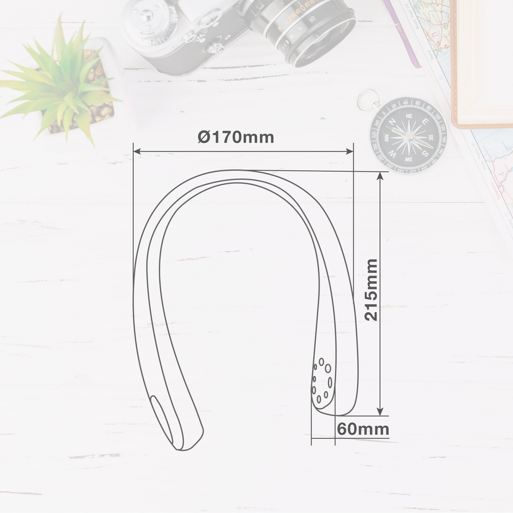 Ventilador de cuello portátil Salaro USB recargable