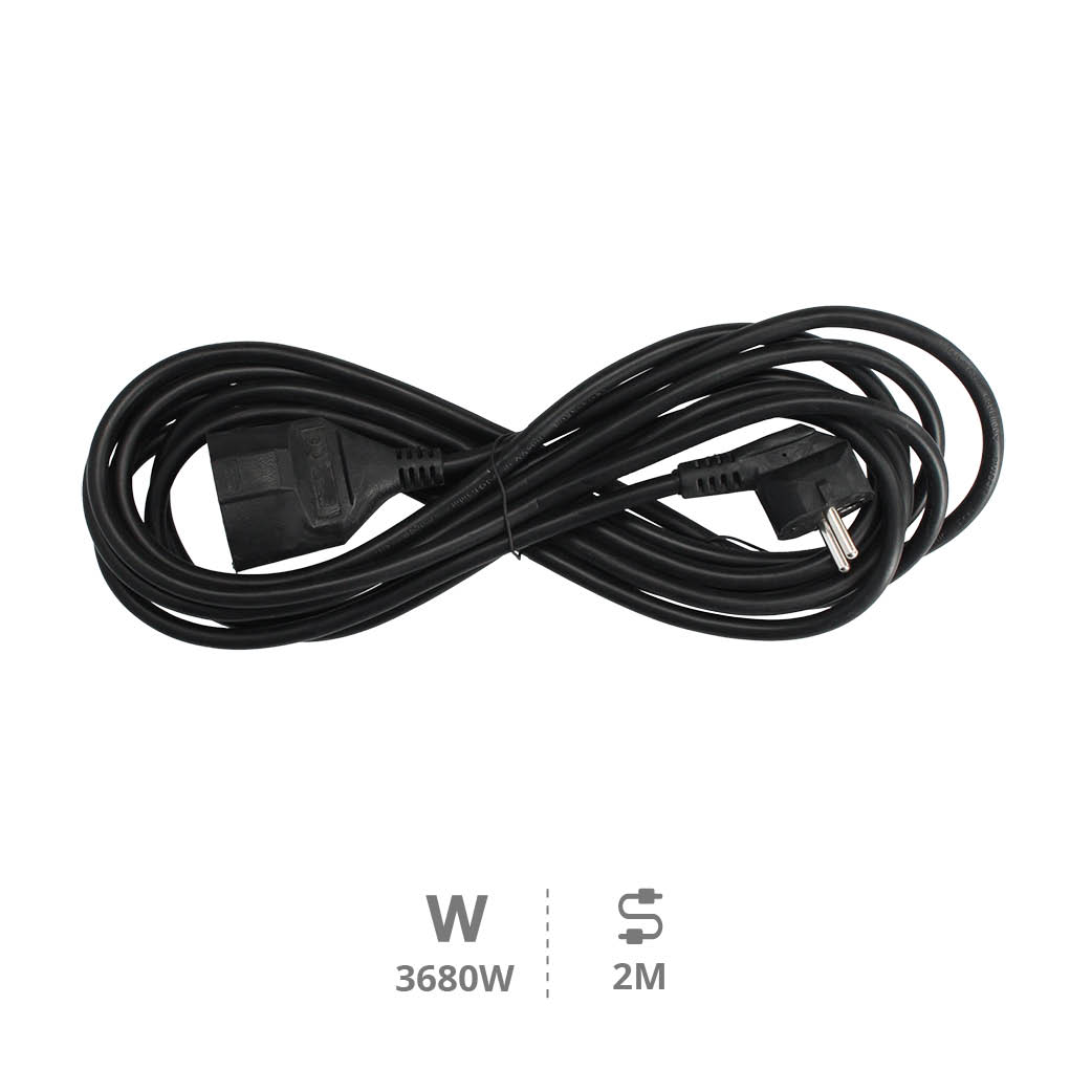 Prolongador sucko (3x1.5mm) 2M Negro