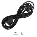 Prolongador sucko (3x1.5mm) 4M Negro