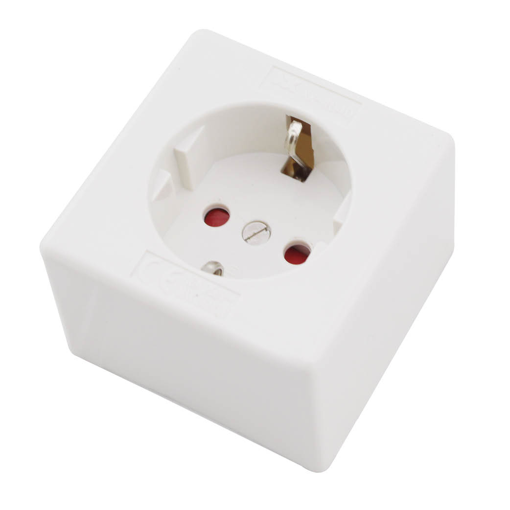 Single surface square socket ceramic interior