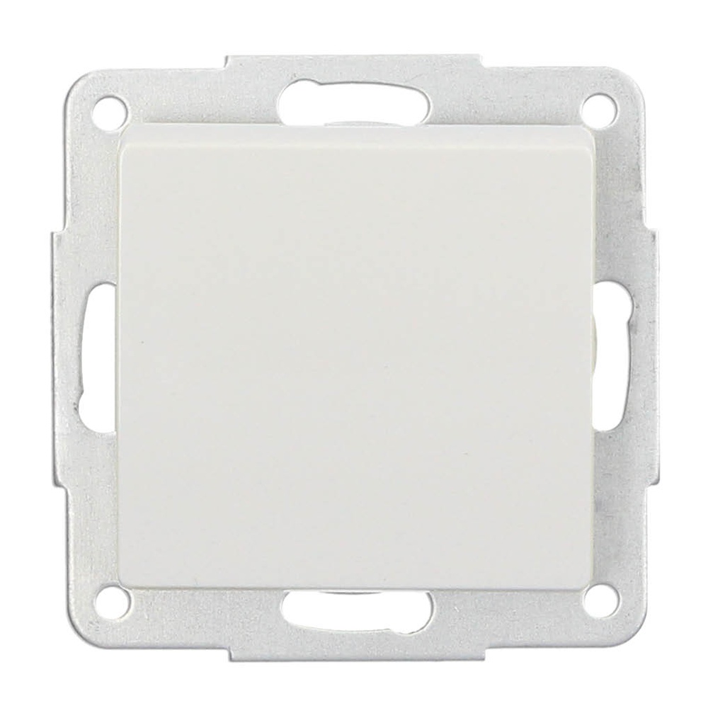 Single switch recessed 56x56 White