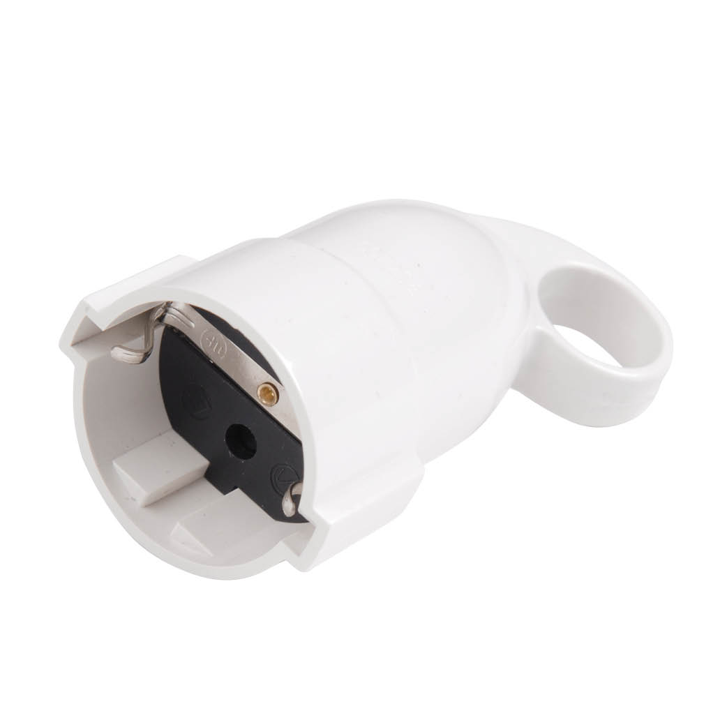 Two pole socket 4.8mm White