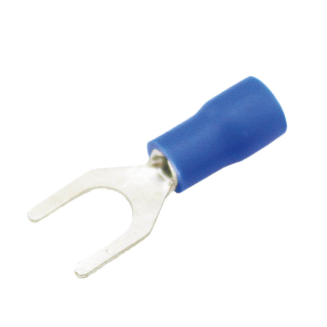 50pcs bag insulated spade terminal 6,5/2,5mm Blue