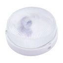 Aplique redondo plástico E27 60W 230V Blanco