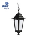 Farol de jardín colgante Serie Lenna E27 Negro