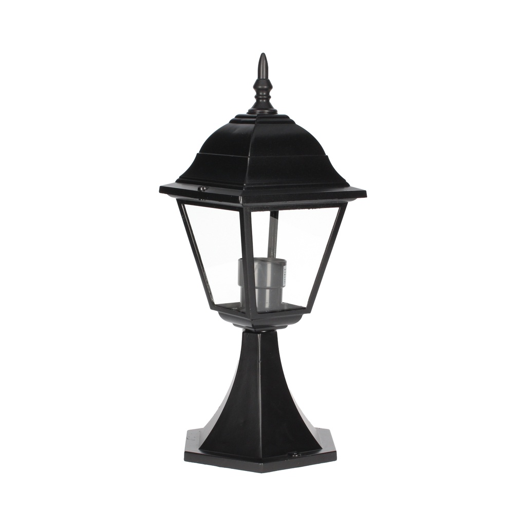 Lampadaire de jardin dessus de mur Série Luna E27 Noir