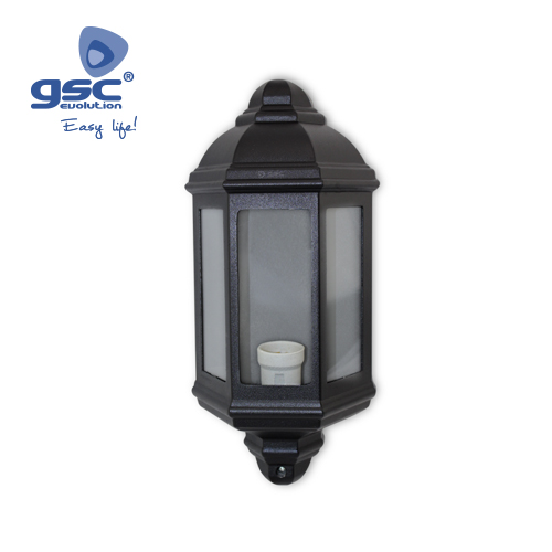 Luciernaga series wall garden light E27 black