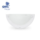 Aplique de parede semicircular branco E27 20 W (60 W)