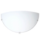 Aplique semicircular pared blanco E27 20W(60W)