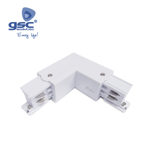 3 Way L shape connector for LED rail spotlight Black