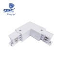 Connecteur L 3 voies pour spot rail LED Noir