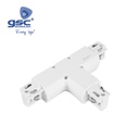 3 Way T shape connector for LED rail spotlight Black