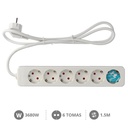 6 way socket Mega Serie (3x1.5mm) 1,5M wire