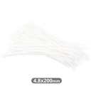 Pack of 100pcs cable tie 200x4.8mm Natural