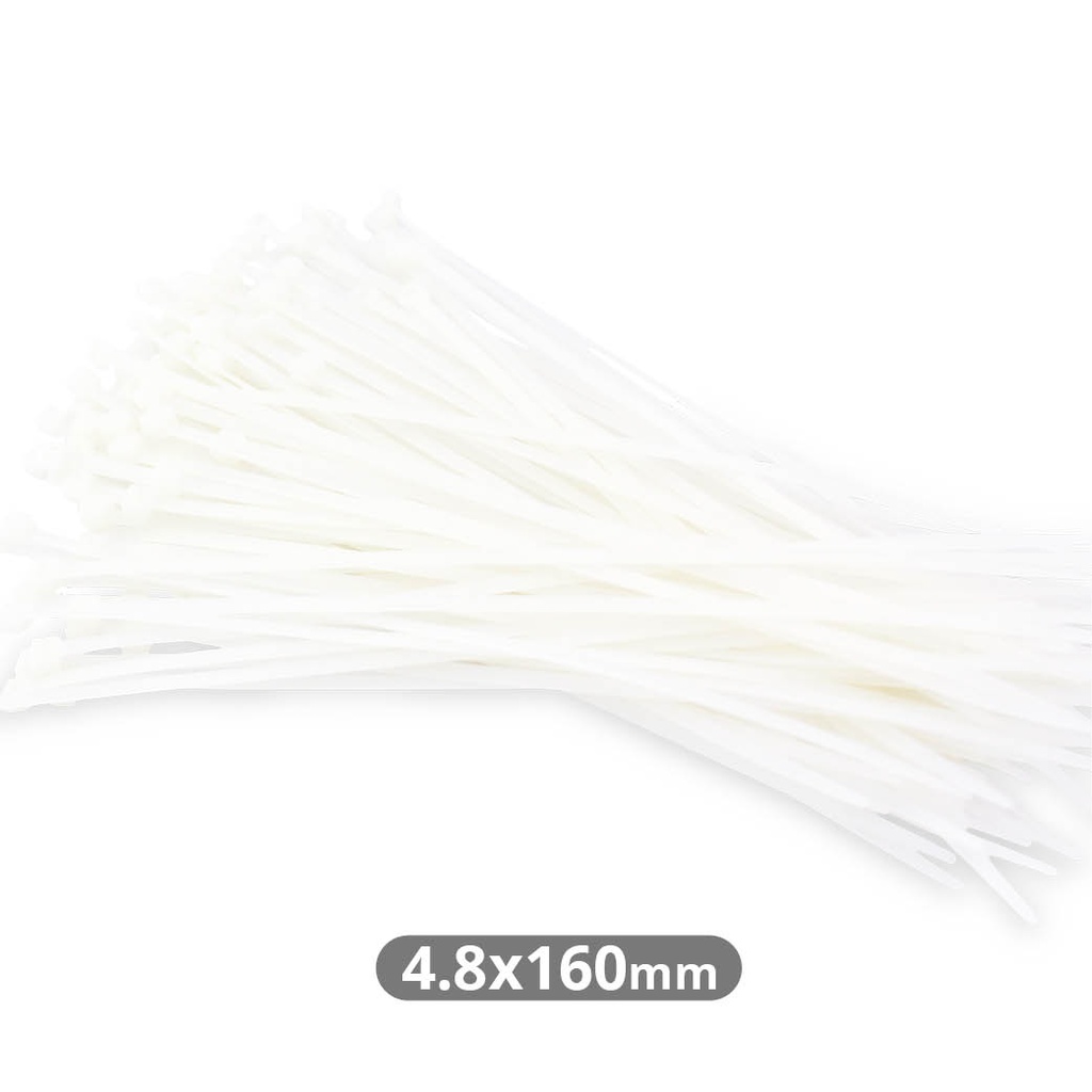 Pack 100 unités Brides 160x4,8 mm Naturelles