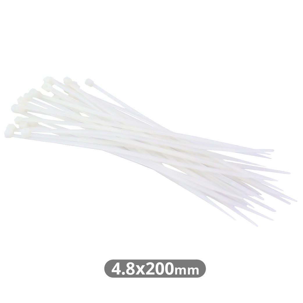 Bolsa 25u bridas 100% nylon 200x4.8mm Natural