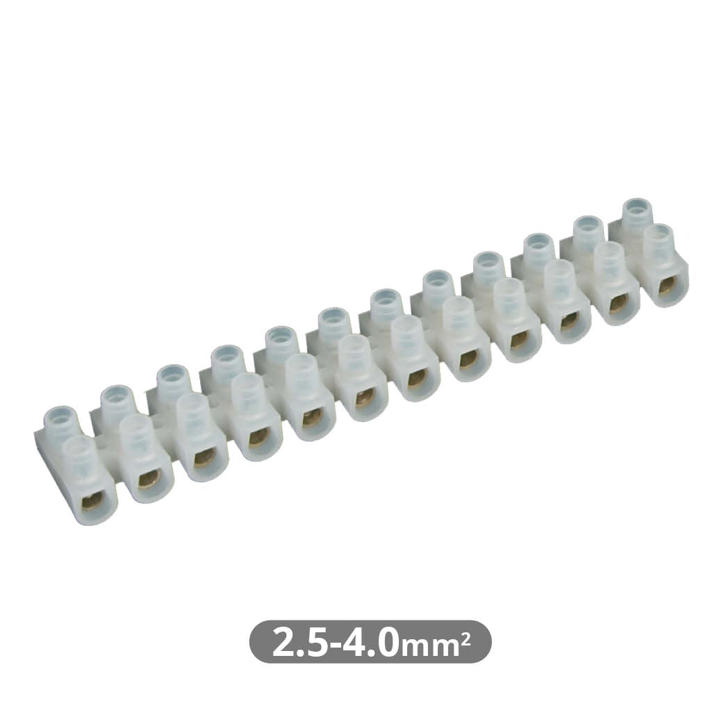 10pcs kit of terminal blocks 4mm2 connection - Natural