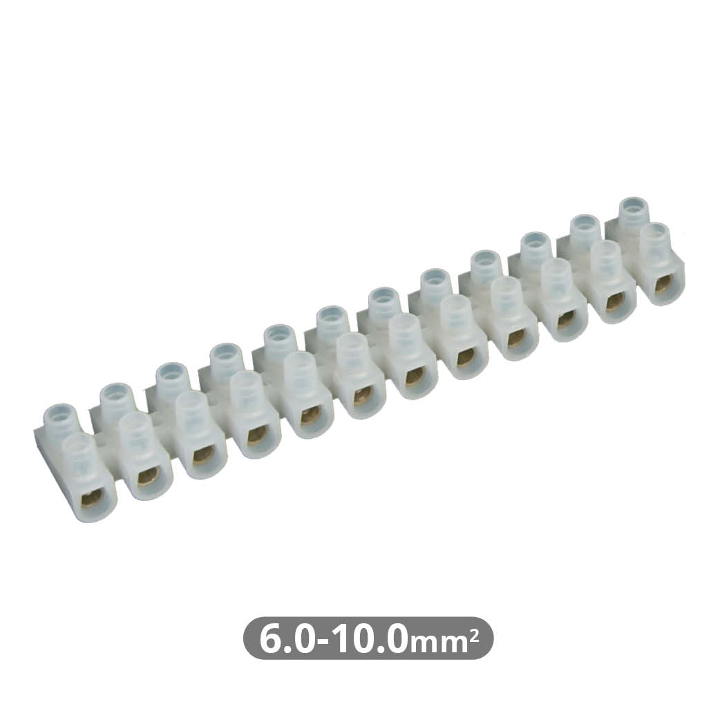 10pcs kit of terminal blocks 10mm2 connection - Natural