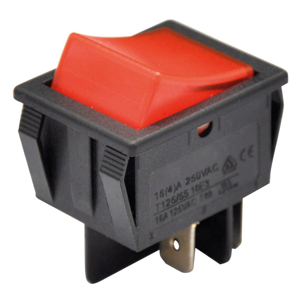 Bolsa 5u Interruptor DPST ON/OFF con luz16(4)A-16A