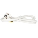 Conexion cable PVC + sucko (3x1.0mm) 1,5M Blanco