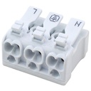 5pcs bag triple push connector 0.5-2.5mm