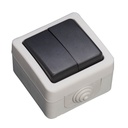 Double waterproof switch 16A IP54